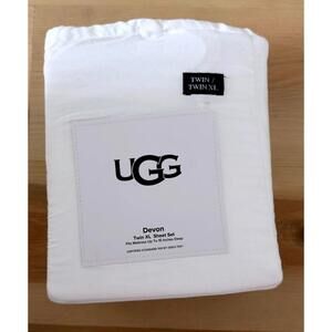 UGG Snow White Devon 3pc Sheet Set Twin XL
